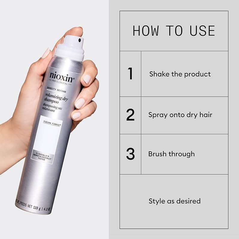 Nioxin Density Defend Volumizing Dry Shampoo for Fine Hair | Increases Hair Density | Instant Fullness | 4.2 Fl oz. - Image 5