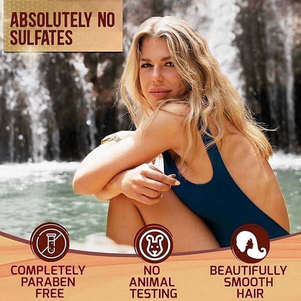 Moroccan Argan Oil Conditioner - Sulfate Free Products for Women and Men - Deep Moisturizing for Dry, Curly, Colored, Damaged Hair - Hydrating Repair, Salon Grade Formula for All Hair Types - Image 3