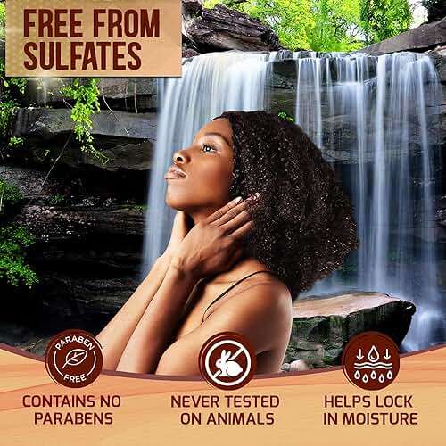 Moroccan Argan Oil Shampoo - Sulfate SLS Paraben Free Moisturizing Treatment for Women and Men - For All Types Including Curly, Dry, Damaged and Oily Hair - Hydrating and Nourishing - Salon Grade - Image 3