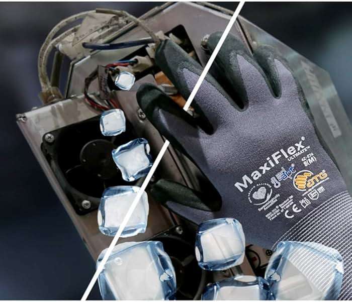MaxiFlex Seamless Knit Nylon Gloves with Nitrile Coat and Micro Foam Grip on Palm and Fingers Cut Resistance - Image 4