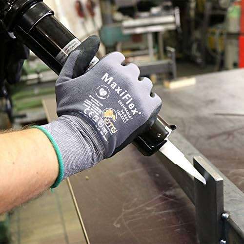 MaxiFlex Seamless Knit Nylon Gloves with Nitrile Coat and Micro Foam Grip on Palm and Fingers Cut Resistance - Image 3
