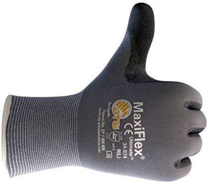 MaxiFlex Seamless Knit Nylon Gloves with Nitrile Coat and Micro Foam Grip on Palm and Fingers Cut Resistance - Image 7