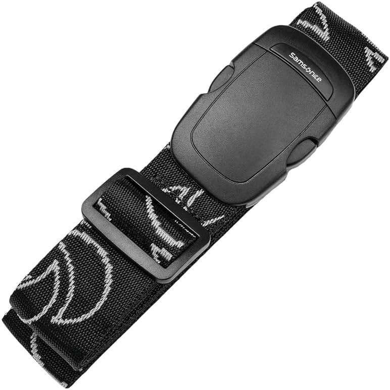 Samsonite Luggage Strap, Black, No Lock - Image 1