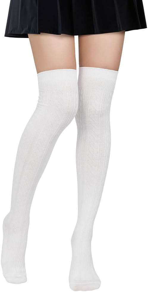 Century Star Thigh High Socks Long Over Knee High Socks for Women Casual Athlete Striped Knee High Stocking - Image 3