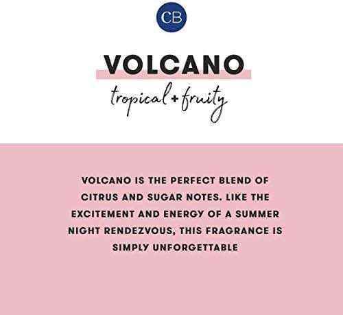 Capri Blue Volcano Scented and Luxury Glass Jar Candles for Home Scented with Tropical Fruit & Sugared Citrus - Soy Wax Blend, White Color (8 Oz) - Image 3