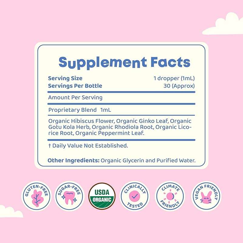 JoySpring Genius Drops for Kids | Clinically Proven Focus Supplement | Liquid Herbal Focus Supplement with Ginkgo Biloba for Kids (1 fl oz) 30 Servings - Image 2
