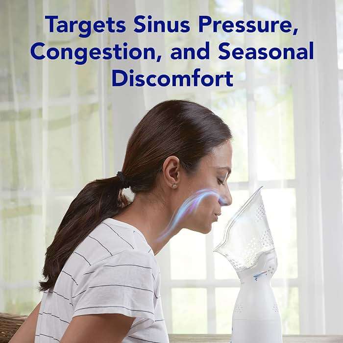 Vicks Sinus Inhaler, Plug-in Non-Medicated Steam Inhaler for Sinus Relief, Allergies, Congestion & Colds, Vocal Steamer, Soothes Nasal & Throat Passages, Works with VapoPads (1 Included) - Image 2