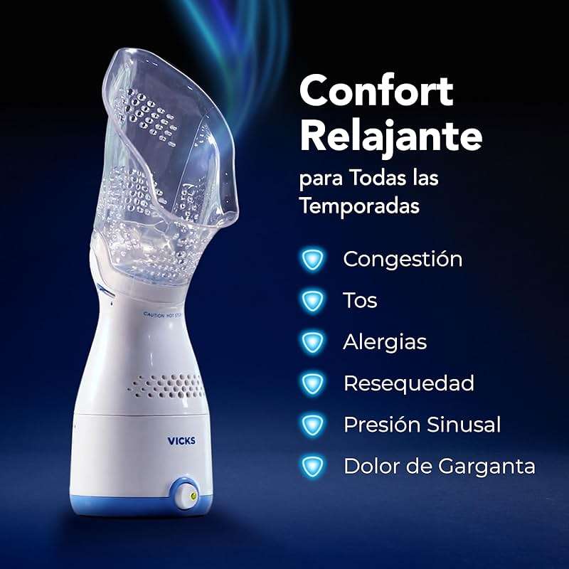 Vicks Sinus Inhaler, Plug-in Non-Medicated Steam Inhaler for Sinus Relief, Allergies, Congestion & Colds, Vocal Steamer, Soothes Nasal & Throat Passages, Works with VapoPads (1 Included) - Image 4