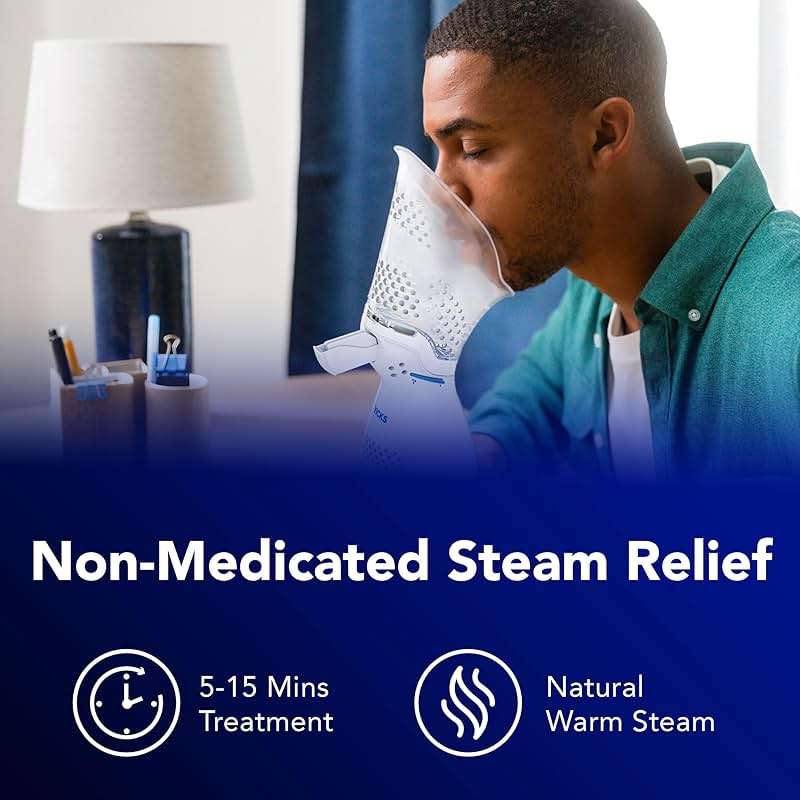 Vicks Sinus Inhaler, Plug-in Non-Medicated Steam Inhaler for Sinus Relief, Allergies, Congestion & Colds, Vocal Steamer, Soothes Nasal & Throat Passages, Works with VapoPads (1 Included) - Image 8