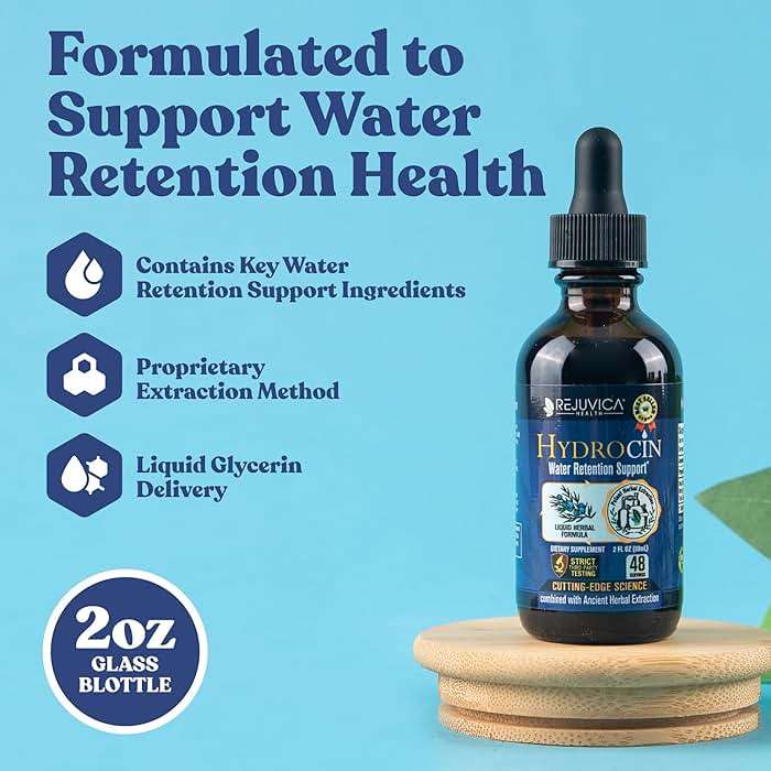 Rejuvica Health Hydrocin Liquid Diuretic Supplement – Water Retention Support with Dandelion, Uva Ursi, Juniper Berry, Celery Seed & Green Tea – Fast Absorption Alcohol-Free Drops - Image 2