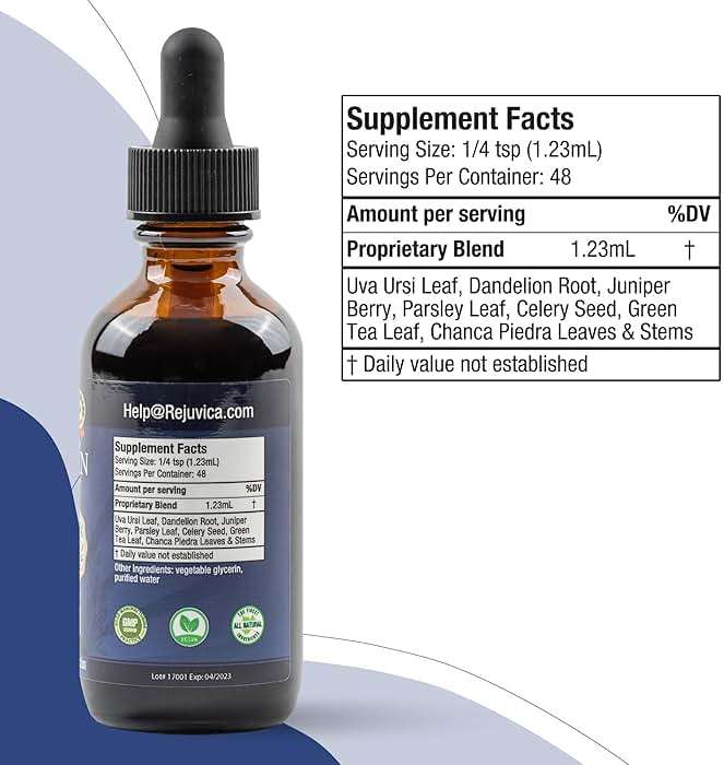 Rejuvica Health Hydrocin Liquid Diuretic Supplement – Water Retention Support with Dandelion, Uva Ursi, Juniper Berry, Celery Seed & Green Tea – Fast Absorption Alcohol-Free Drops - Image 6
