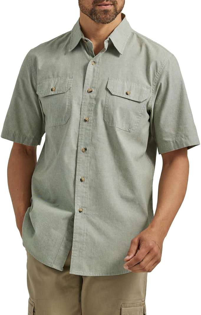 Wrangler Authentics Men's Short Sleeve Classic Woven Shirt - Image 1