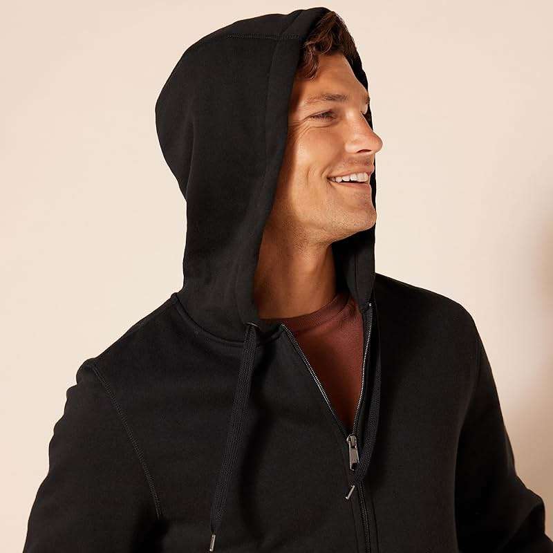 Amazon Essentials Men's Full-Zip Fleece Hoodie Sweatshirt (Available in Big & Tall) - Image 4