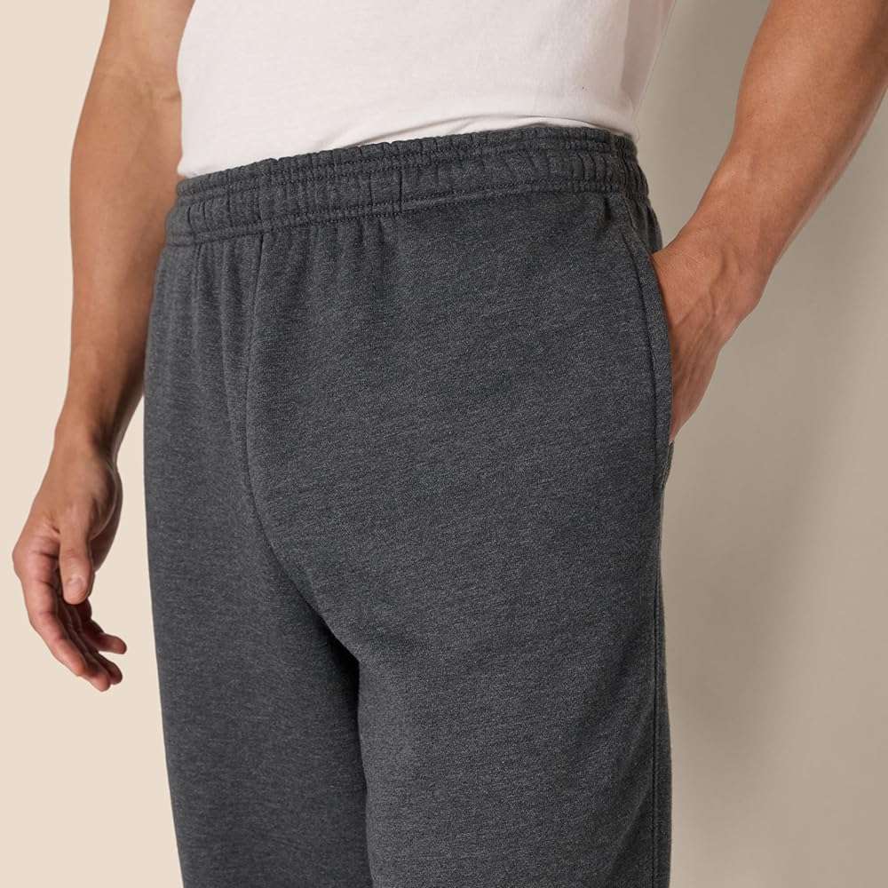 Amazon Essentials Men's Relaxed Straight Leg Fleece Open Bottom Sweatpant (Available in Big & Tall) - Image 5