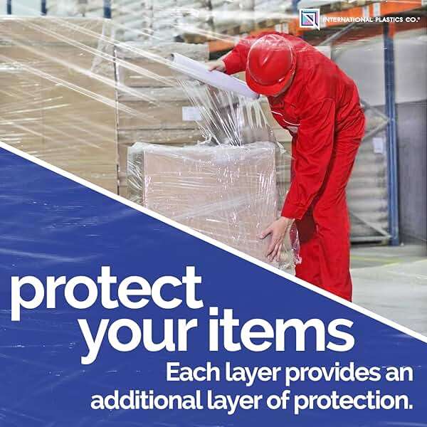 International Plastics Co. 18" Stretch Film/Wrap 1500 feet 7 Layers 80 Gauge Industrial Strength up to 800% Stretch 20 Microns Clear Durable Adhering Packing Moving Heavy Duty Shrink Film Box of 4 - Image 7