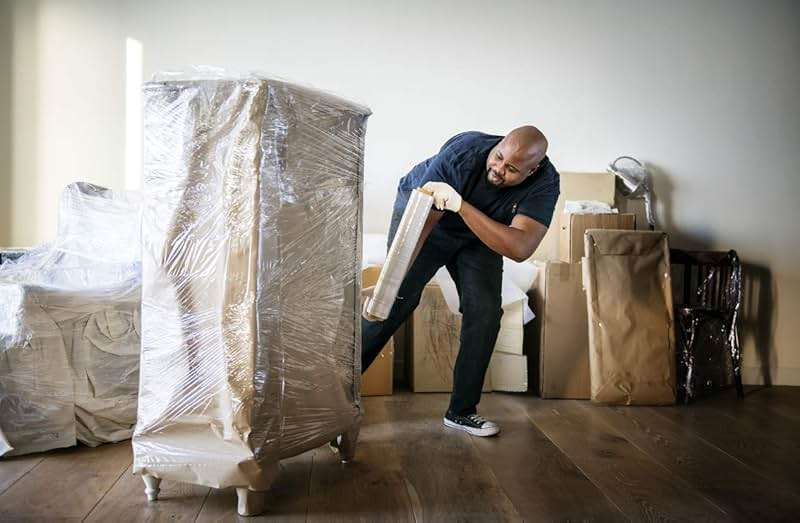 International Plastics Co. 18" Stretch Film/Wrap 1500 feet 7 Layers 80 Gauge Industrial Strength up to 800% Stretch 20 Microns Clear Durable Adhering Packing Moving Heavy Duty Shrink Film Box of 4 - Image 8