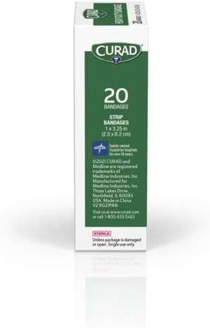 CURAD Extreme Hold Heavy Duty Bandages, 1" x 3 1/4", Ideal for Wound Care, 1 Box, 20 Count - Image 3