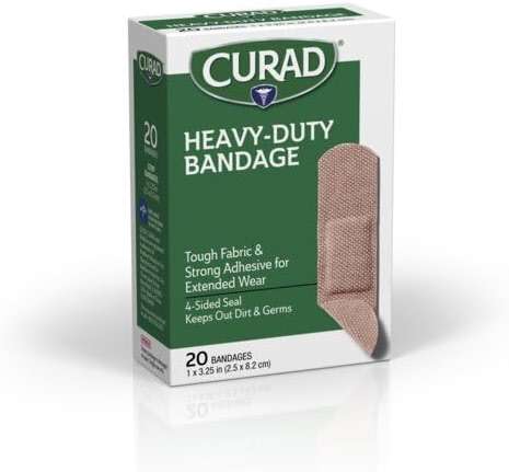 CURAD Extreme Hold Heavy Duty Bandages, 1" x 3 1/4", Ideal for Wound Care, 1 Box, 20 Count - Image 5