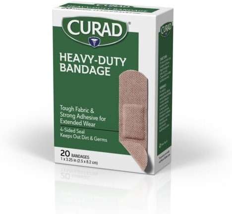 CURAD Extreme Hold Heavy Duty Bandages, 1" x 3 1/4", Ideal for Wound Care, 1 Box, 20 Count - Image 6
