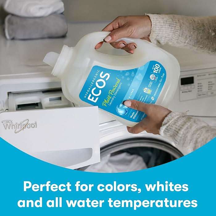 ECOS Laundry Detergent Liquid, 200 Loads - Dermatologist Tested Laundry Soap - Hypoallergenic, EPA Safer Choice Certified, Plant-Powered - Lavender, 100 Fl Oz (Pack of 2) - Image 4