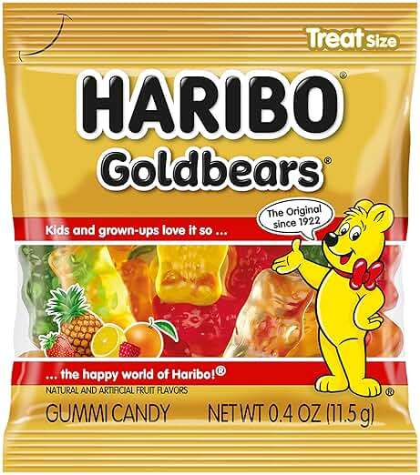 HARIBO Goldbears, Gummi Candy, 22.8 oz Tub (54 Packs) Assorted Flavors - Image 3