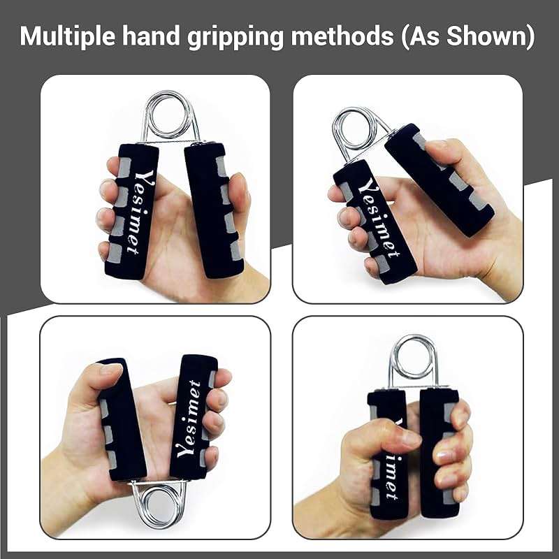 2 Pack Hand Grip Strengthener Set, Forearm Exerciser, Finger Gripper, Grip Strength Trainer, Hand Grip- Soft Foam Hand Exercise for Quickly Increasing Wrist Forearm and Finger Strength - Image 5