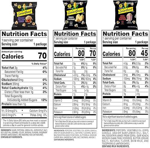Smartfood Popcorn, Variety Pack, 0.5 Ounce (Pack of 40) - Image 3