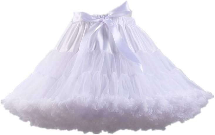 Colyanda Womens 3-Layered Pleated Tulle Petticoat Tutu Puffy Party Cosplay Skirt - Image 3