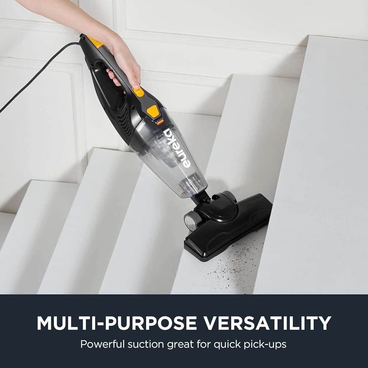 Eureka Blaze Stick Vacuum Cleaner, Powerful Suction 3-in-1 Small Handheld Vac with Filter for Hard Floor Lightweight Upright Home Pet Hair, Dark Black - Image 5