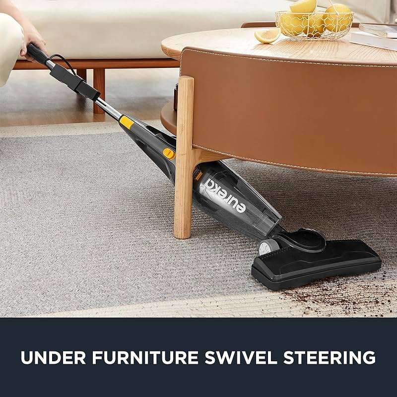 Eureka Blaze Stick Vacuum Cleaner, Powerful Suction 3-in-1 Small Handheld Vac with Filter for Hard Floor Lightweight Upright Home Pet Hair, Dark Black - Image 6