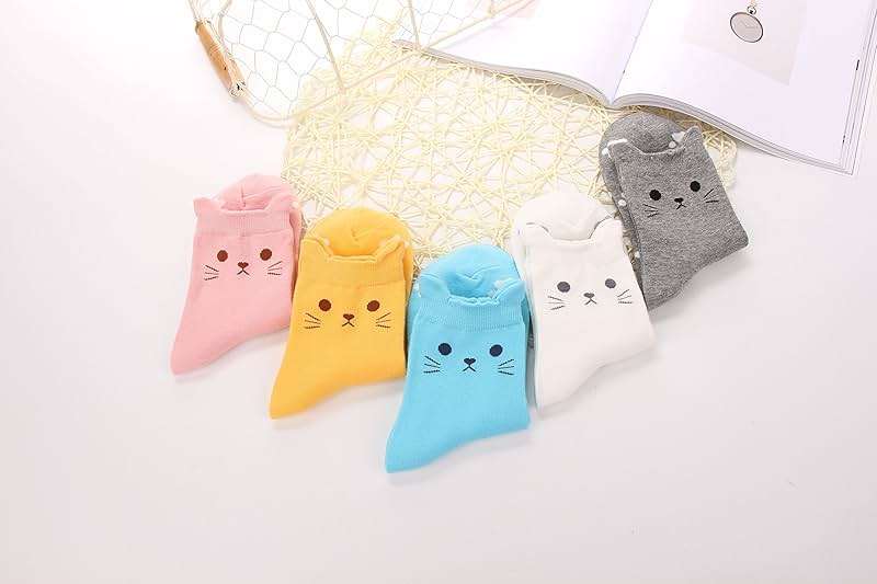 Jeasona Cute Cat Gifts for Women Animal Cat Socks Wife Mom Girlfriend Daughter - Image 4