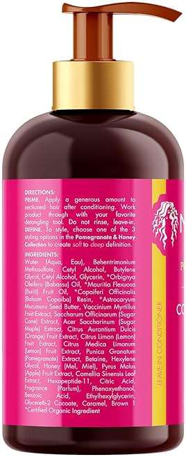 Mielle Organics Pomegranate & Honey Leave-In Conditioner for Curly Hair - Moisturizing Detangler & Curly Hair Treatment to Help Repair Damage, Prevent Frizz & Improve Shine, 12 Fl Oz - Image 7