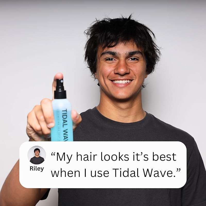 THESALONGUY Tidal Wave Sea Salt Spray for Hair – Volumizing & Texturizing Beach Wave Spray for Men & Women | Matte Finish, Light Hold, Alcohol-Free | All Hair Types | 8 oz - Image 5
