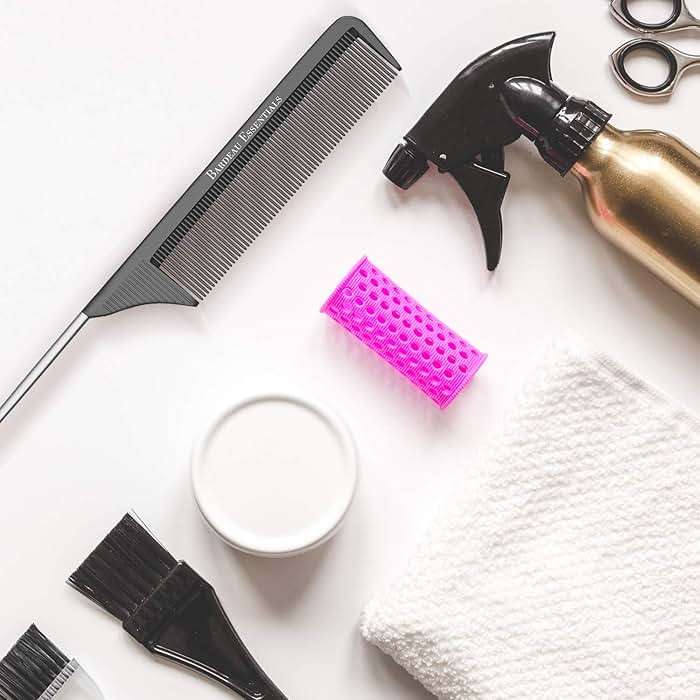 Professional 8.8 Inch Tail Comb - Black Carbon Fiber And Stainless Steel Pintail - Anti Static And Heat Resistant Teasing Lightweight Comb For All Hair Types - Image 6