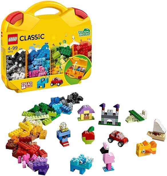 LEGO Classic Creative Suitcase 10713 - Includes Sorting Storage Organizer Case with Fun Colorful Building Bricks, Preschool Learning Toy for Kids, Boys and Girls Ages 4 Years Old and Up - Image 1