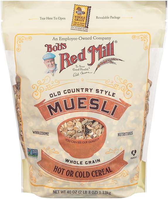 Bob's Red Mill Old Country Style Muesli, 40oz (Pack of 4) - Non GMO, Whole Grain, Vegan, Kosher - Image 4