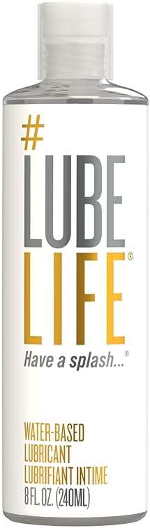 LubeLife Water-Based Lube – Personal Lubricant for Men, Women & Couples, Travel Size, Non-Staining, Easy Clean-Up, Toy-Safe, 8 Fl Oz - Image 1