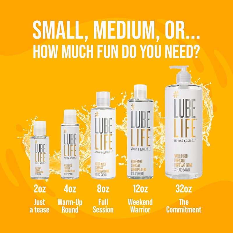 LubeLife Water-Based Lube – Personal Lubricant for Men, Women & Couples, Travel Size, Non-Staining, Easy Clean-Up, Toy-Safe, 8 Fl Oz - Image 5