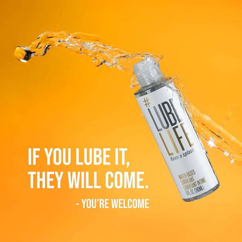 LubeLife Water-Based Lube – Personal Lubricant for Men, Women & Couples, Travel Size, Non-Staining, Easy Clean-Up, Toy-Safe, 8 Fl Oz - Image 8