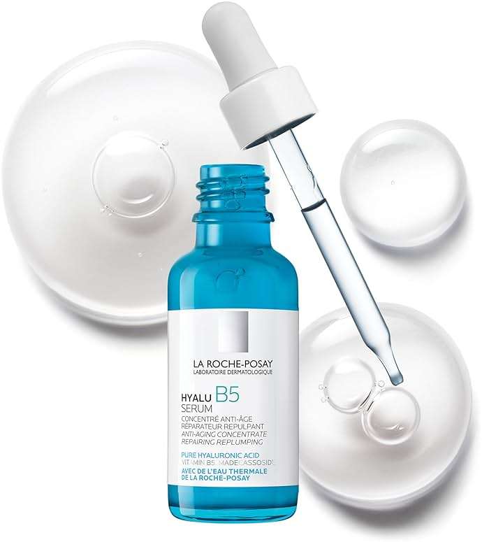 La Roche-Posay Hyalu B5 Pure Hyaluronic Acid Serum for Face, Vitamin B5 + Hyaluronic Acid + Madecassoside, Hydrating Serum Visibly Plumps Skin, Sensitive Skin Safe, Anti Aging, Oil-Free - Image 1