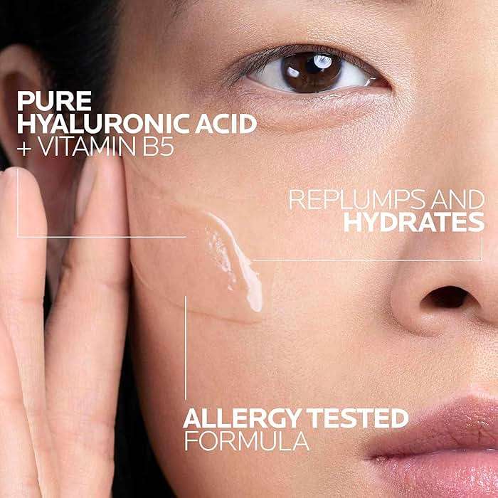 La Roche-Posay Hyalu B5 Pure Hyaluronic Acid Serum for Face, Vitamin B5 + Hyaluronic Acid + Madecassoside, Hydrating Serum Visibly Plumps Skin, Sensitive Skin Safe, Anti Aging, Oil-Free - Image 4