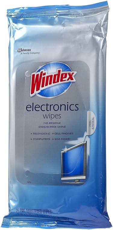 Windex Electronics Wipes, 25Count, 10 Pack, Total 250 Wipes - Image 2