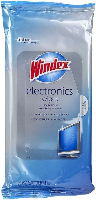 Windex Electronics Wipes, 25Count, 10 Pack, Total 250 Wipes - Image 3