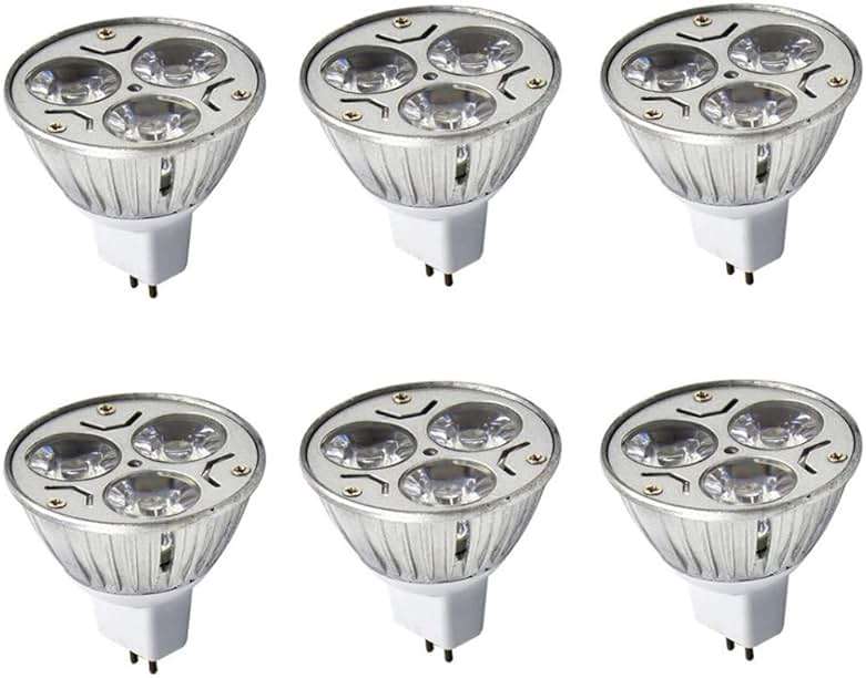MR16 3W LED Bulbs MR16 3W 12V Warm White 2700K Not Dimmable 60 Degree Beam Angle LED Spotlight Bulbs for Landscape Recessed Lighting,35W Halogen Bulbs Equivalent,6 Pack - Image 1