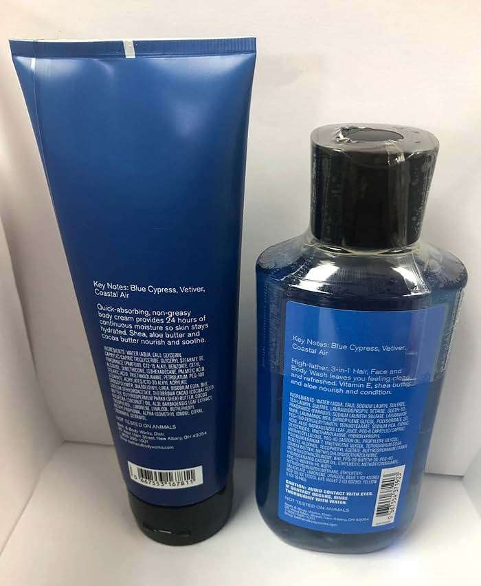 Bath & Body Works Men's Collection Ultra Shea Body Cream & 2 in 1 Hair and Body Wash OCEAN. - Image 9