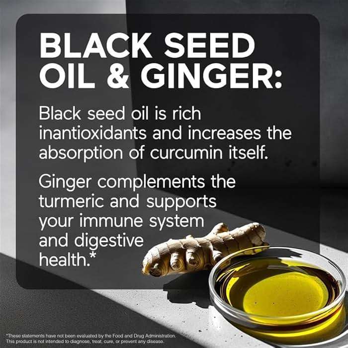 SMARTERNUTRITION Curcumin Softgels - Vegan High Absorption 400 mg Curcumin Supplement Standardized to 95% Tetrahydrocurcuminoids + Black Seed Oil & Ginger for Joint & Immune Health - 180 Ct - Image 4