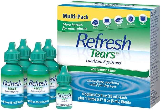 Refresh Tears Lubricant eye drops 4x15 ml, 1x5 ml - Image 1