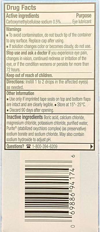 Refresh Tears Lubricant eye drops 4x15 ml, 1x5 ml - Image 5