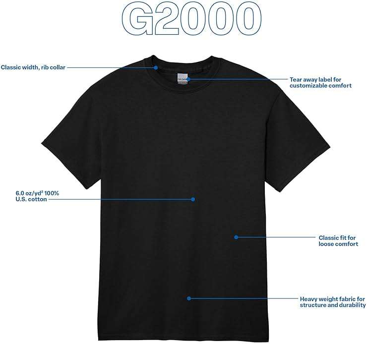Gildan Adult Ultra Cotton T-Shirt, Style G2000, Multipack - Image 4