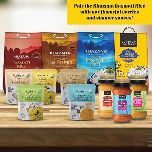 Authentic Ultra Long Sella Parboiled Basmati Rice by Khazana in 10 lb Bag - Aromatic and Flavorful Indian Grain - Non-GMO, Gluten Free, Kosher, Cholesterol Free - Image 7